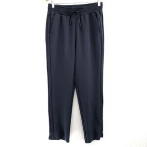 Athleta Metropolis Straight Leg Pant Size 4 Navy Tapered Leg Athleisure Travel